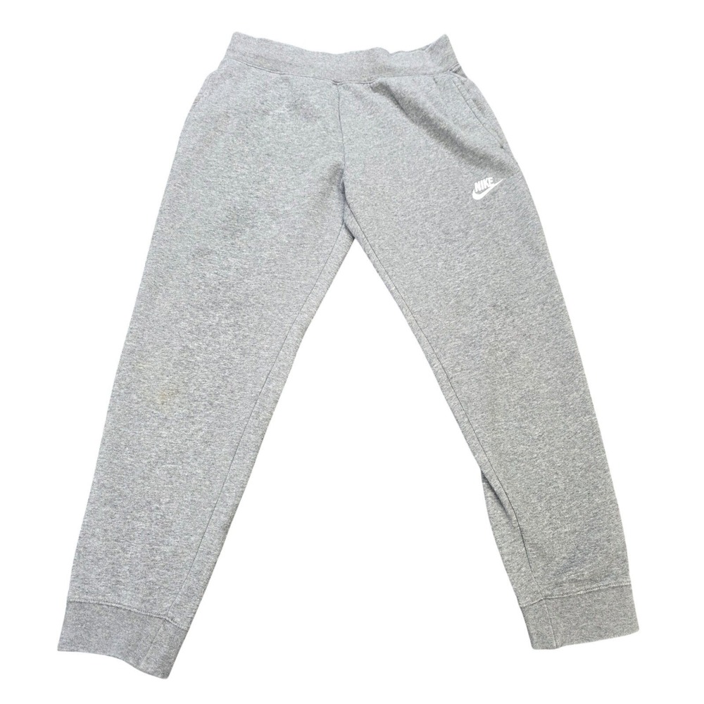 Nike Sportswear Club‎ Fleece Joggers Sweatpants Boy's Size Large Gray Tapered